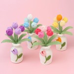 Crochet Plant Manufacturer - OEM Artificial Potted Tulip