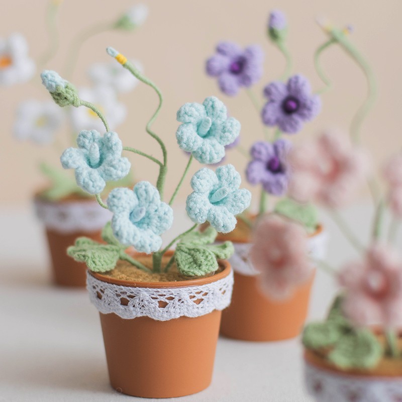 Crochet Flower Manufacturer - OEM Small Artificial Wool