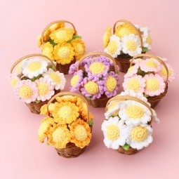Sun Flower Basket Factory - OEM Handmade Elegant Knit
