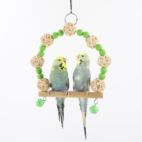 Bird Toy Manufacturer - OEM Wooden Hanging Swing Bite
