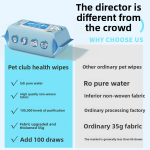 Pet Care Wipes Factory - OEM All Body Finger 100pcs