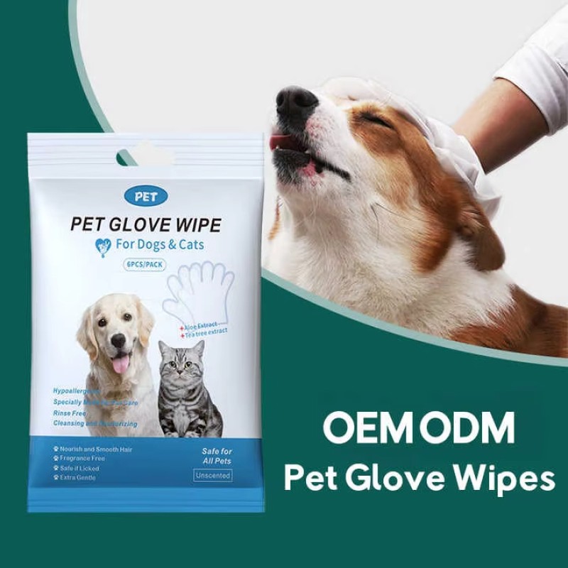 Pet Wash Gloves Manufacturer - OEM No Rinse Thick Fur Face