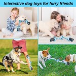 Pet Chew Toy Factory - OEM Blue Bite-Resistant Double Knot
