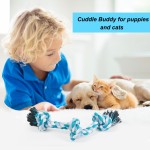 Pet Chew Toy Factory - OEM Blue Bite-Resistant Double Knot