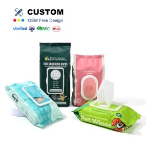 Pet Wet Wipes Factory - OEM Custom 80/100Pcs Organic