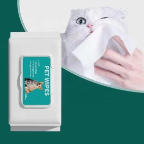 Pet Cleaning Wipes Manufacturer - OEM Custom Brand 80 Pcs