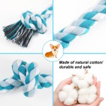 Pet Chew Toy Factory - OEM Blue Bite-Resistant Double Knot