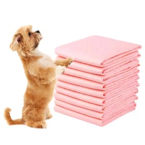 Pet Diaper Pad Manufacturer - OEM Thickened Absorbent Pink