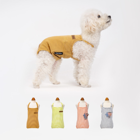 Solid Cotton One-Piece Strap Pet Physiological Pants for Female Dogs Modern Teddy Anti-Harassment Menstrual Safety Pants for