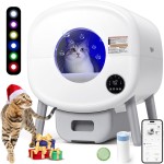 自动猫砂盆生产厂家-智能APP控制76L大空间自清洁OEM定制