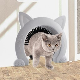 猫 flap 门生产厂家-耐用可爱带刷自清洁拱门
