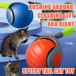 USB宠物玩具生产厂家-360°旋转滚动球扭动爬行猫玩具