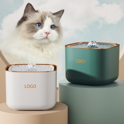 自动猫饮水机供应商-豪华安全充电式带过滤泵