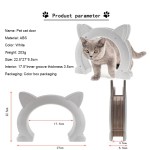 猫宠物门供应商-ABS内饰DIY易安装隐藏安全出口门