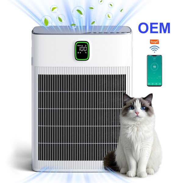 宠物空气净化器供应商- WiFi异味控制PM2.5监测批发OEM代工
