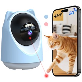 Pet Monitor with Laser Factory - Wireless Rotatable Camera Interactive Laser Toy