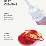 Hummingbird Feeder Supplier - Outdoor Built-in Ant Guard Circular Perch 5 Ports