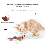 猫鸣叫玩具生产厂家-USB触摸激活扑翼麻雀互动玩具