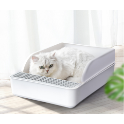 猫砂盆源头工厂-防滑室内托盘带铲环保塑料