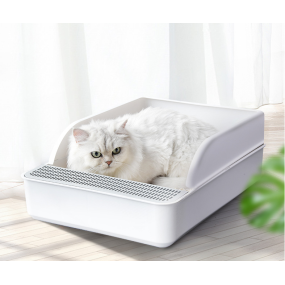 猫砂盆源头工厂-防滑室内托盘带铲环保塑料
