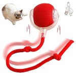 USB猫玩具供应商-360°自动旋转滚动球互动宠物玩具