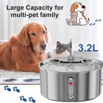 不锈钢猫饮水机源头工厂-3.2L自动超静音泵饮水器
