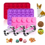 Dog Bone Cookie Cutters Factory - Silicone Treat Molds Paw Bone Baking Chocolate