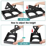 Raised Dog Bowl Supplier - Portable PP Stainless Steel Adjustable Feeder Height