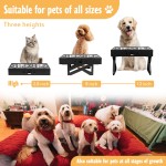 Raised Dog Bowl Supplier - Portable PP Stainless Steel Adjustable Feeder Height