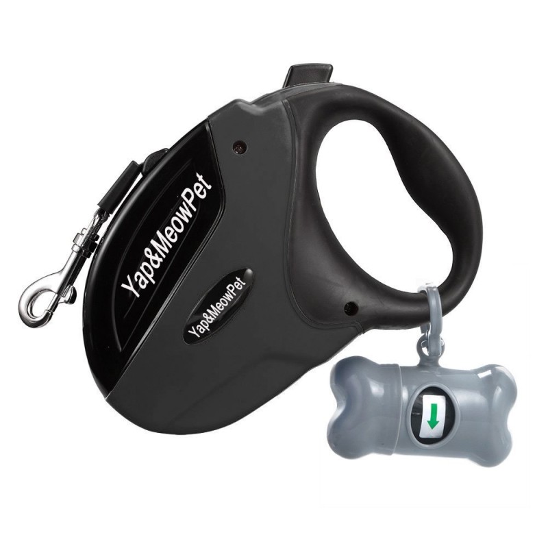 自动狗牵绳源头工厂-伸缩尼龙牵绳带便便袋盒