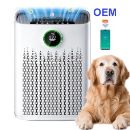 宠物空气净化器源头工厂-HEPA滤网PM2.5显示睡眠模式空气清洁