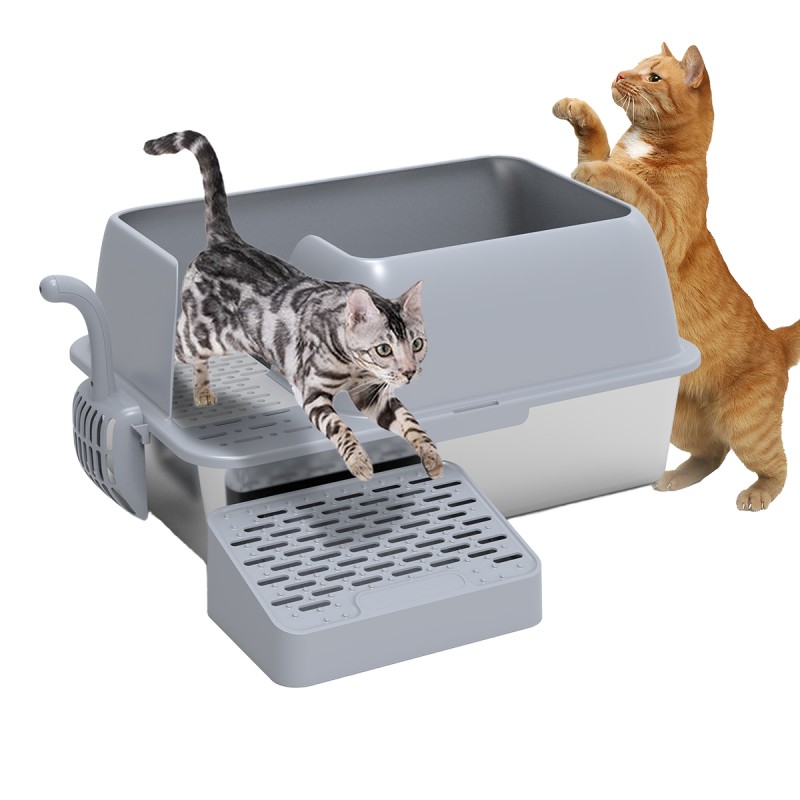 Stainless Steel Cat Litter Box Manufacturer - XL Anti-Leakage Odorless Easy Clean Metal
