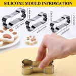 Dog Bone Cookie Cutters Factory - Silicone Treat Molds Paw Bone Baking Chocolate