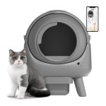 自动猫砂盆源头工厂-50L安全防夹自清洁批量供应