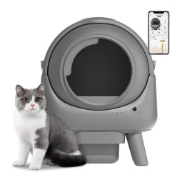 自动猫砂盆源头工厂-50L安全防夹自清洁批量供应