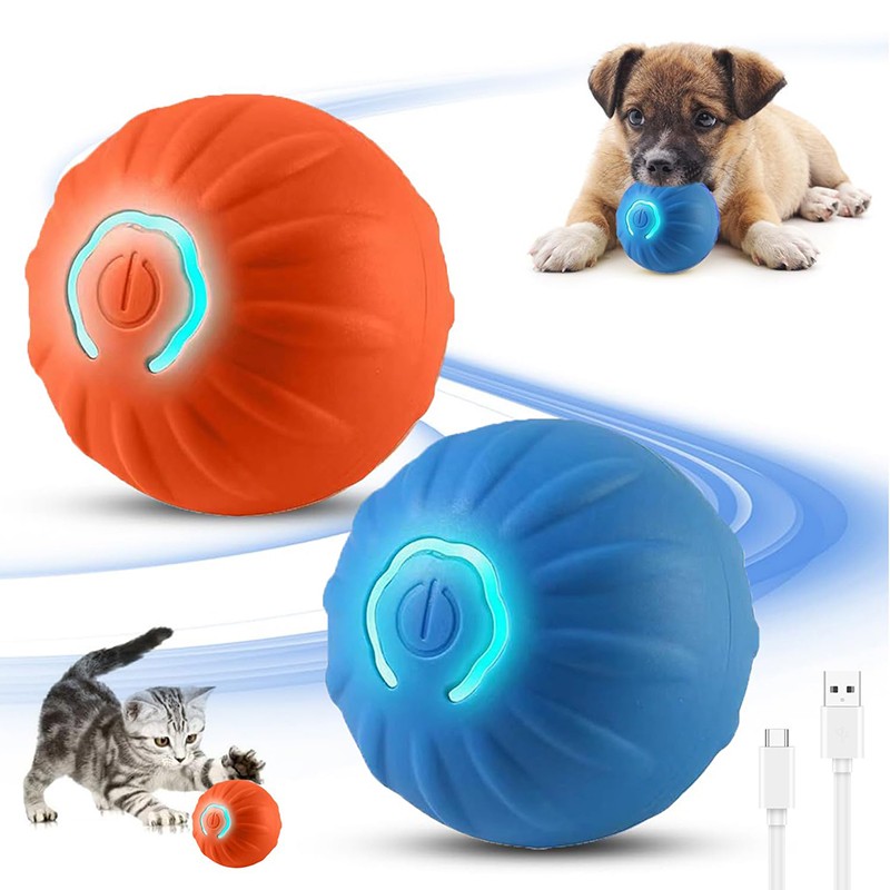 Automatic Dog Ball Factory - Motion Activated Interactive Rolling Shaking Pet Toy