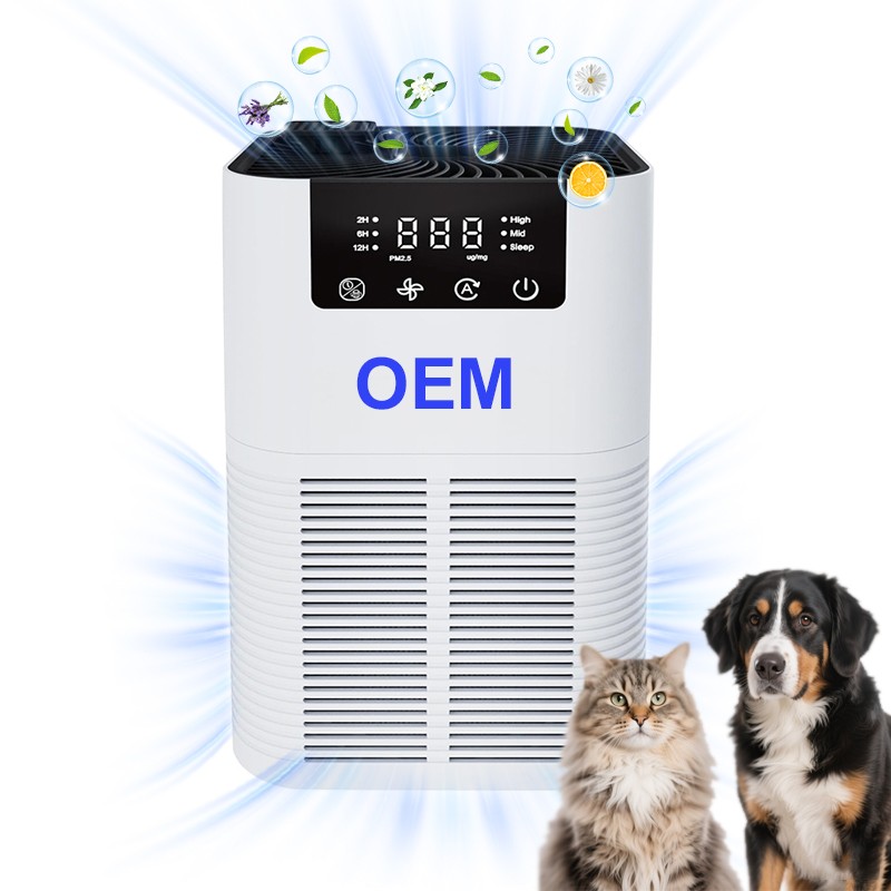 Pet Air Purifier Factory - Wi-Fi Odor Control PM2.5 Monitor HEPA Filter Removes Dust