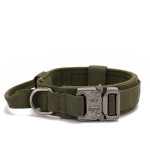 尼龙狗项圈生产厂家-可调重型金属扣带手柄