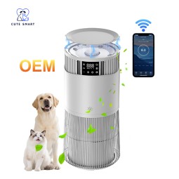 智能宠物空气净化器供应商- WiFi3000平方英尺皮屑花粉空气质量监测