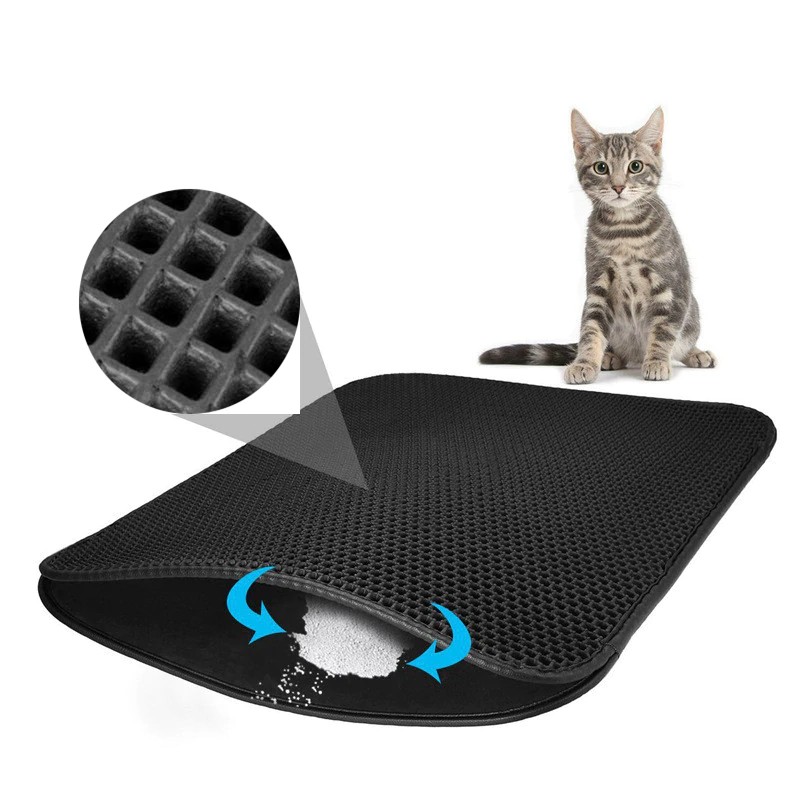 Pet Litter Mat Manufacturer - Easy Cleaning Eva Double Layer Waterproof Floor Protector