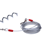 Dog Tie Out Stake Factory - Heavy Duty Camping Garden Ground Anchor Steel Wire