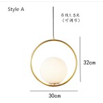 Hotel Chandelier Factory - Postmodern Glass Ball Lighting Restaurant