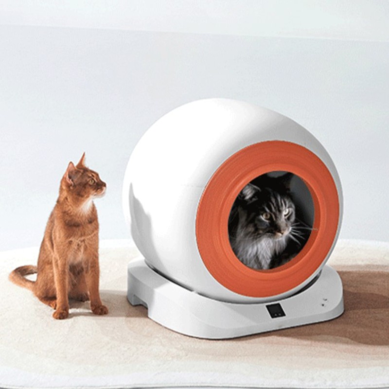 Smart Cat Toilet Supplier - TUYA APP Control Self-Cleaning Safety