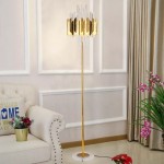 Marble Floor Lamp Supplier - Stainless Steel Crystal Luxury Living