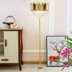 Marble Floor Lamp Supplier - Stainless Steel Crystal Luxury Living