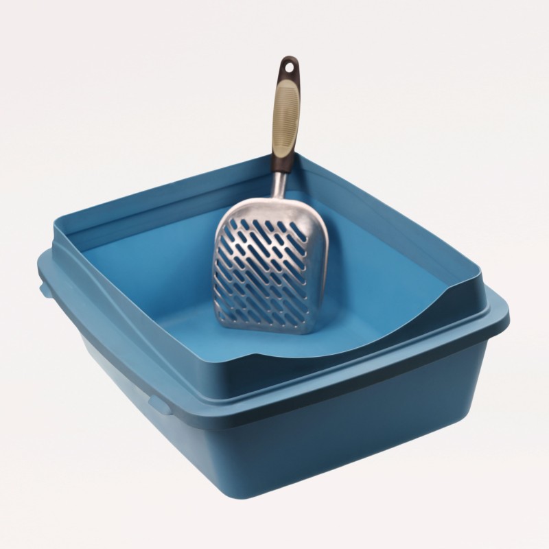High-Sided Cat Litter Box Supplier - Odor Control Tray Multiple Colors