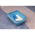 High-Sided Cat Litter Box Supplier - Odor Control Tray Multiple Colors