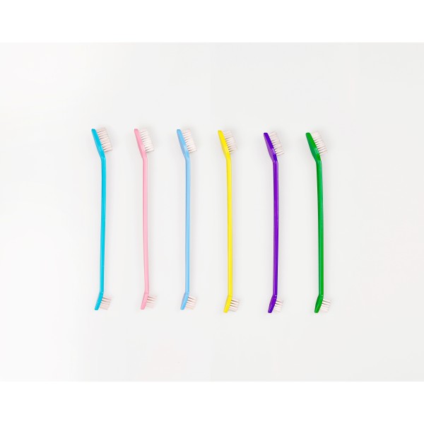 Pet Toothbrush Manufacturer - Dual-end Design Multiple Colors Packings