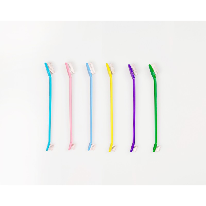 Pet Toothbrush Manufacturer - Dual-end Design Multiple Colors Packings