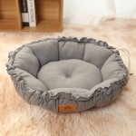Pet Bed Manufacturer - Shrinking Drawstring Flower Bud